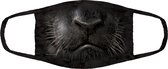 The mountain niet-medisch mondmasker, dierenprint, black panther face
