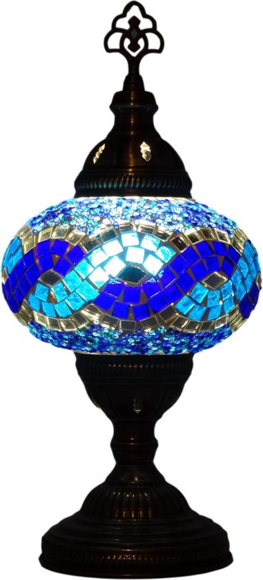 Oosterse mozaïek tafellamp (Turkse lamp)  ø 16