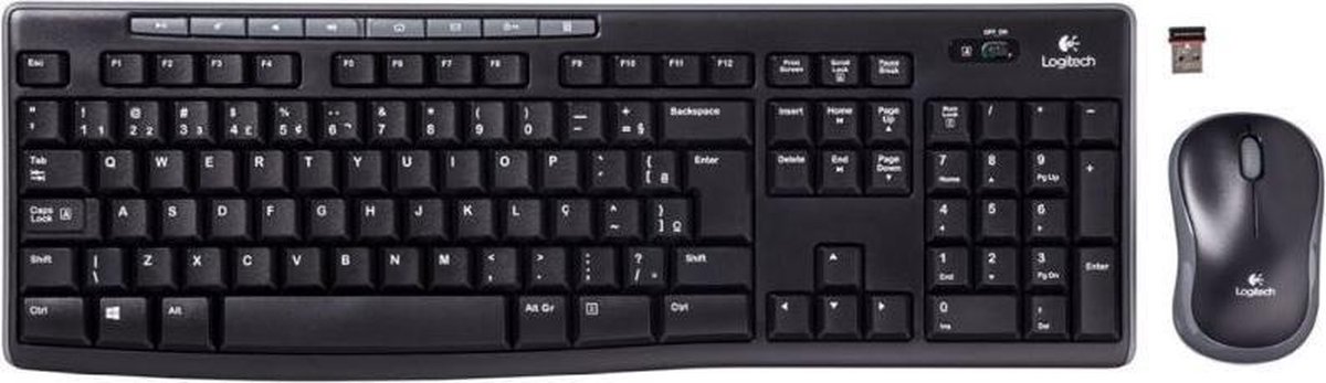 Logitech MK270 - Draadloos Toetsenbord en Muis - Qwerty