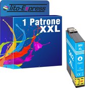 PlatinumSerie 1x inkt cartridge alternatief voor Epson 502 XL 502XL Cyan Expression Home XP- 2860 2865 2880 2885 5100 5105 5115 5150 5155