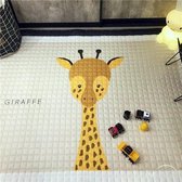 Kinder speelmat - groot Speelkleed baby - XXL - Kleed - Anti-slip - 150x200 - Dieren - Giraffe