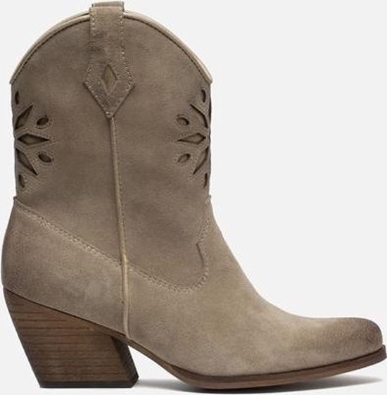 Ann Rocks Cowboylaarzen beige - Maat 36 | bol.com