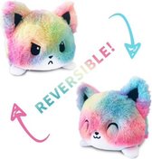 Omkeerbare knuffel poes in pasteltinten