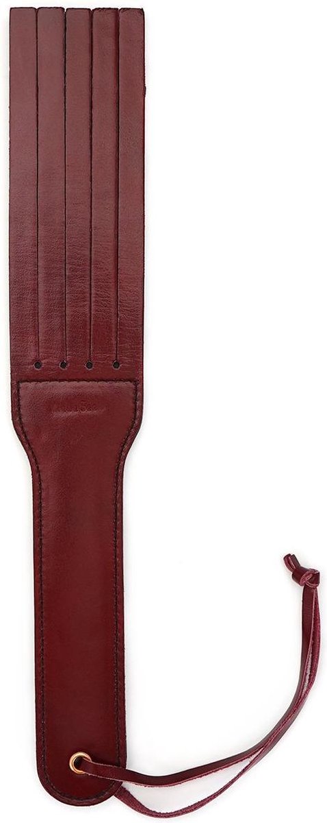 Liebe Seele - Wine Red - Leren Paddle - Dubbele Strafriem - Exclusief En Luxe ontwerp - Import uit Japan - Wijnrood