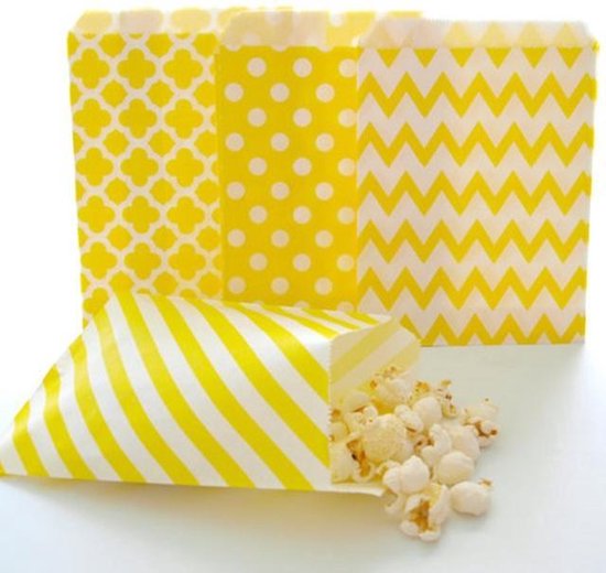 Popcorn puntzakjes 0,45 ltr 100 stuks - Partyverhuur de Meerpaal