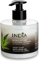 India Cosmetics Handzeep met hennepolie – D-panthenol – Collageen 300 ml