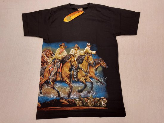 Rock Eagle Shirt: Cowboys op paard