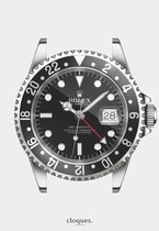 Poster vintage Rolex GMT-Master II zwart / poster op A3 formaat
