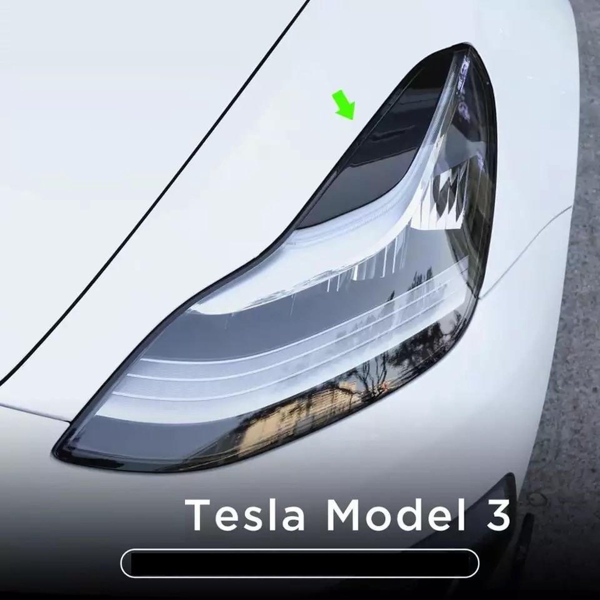 Tesla Model 3 Booskijkers Koplamp Covers Koplampspoiler Auto Exterieur Accessoires Nederland en BE