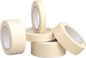 Afplaktape / Schilderstape 24mm x 40mtr - Sterke Hechting - Laat Geen Sporen Achter