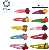 Leuke Fruit Haarspelden - 10 stuks - Haarclip - Haarsieraad - Haarklem - Haarspeld - Haarschuifje - Schuifspeldjes - Haaraccessoires - Haarstrik - Baby’s Meisjes Kids - Gratis Verzending