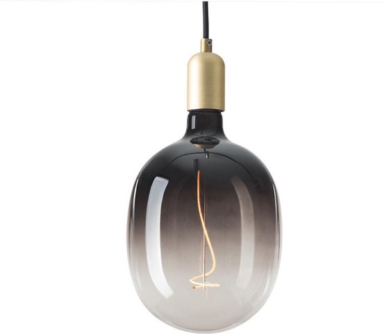 XXL Mia E27 led lamp – Zwart ombre | bol.com