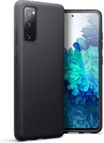 HB Hoesje Geschikt voor Samsung Galaxy S20 FE Zwart - Siliconen Back Cover
