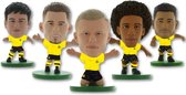 SoccerStarz Borussia Dortmund Speelfigurenset ⚽ Erling Haaland ⚽ Thorgan Hazard ⚽ Axel Witsel ⚽ Raphael Guerreiro ⚽ Giovanni Reyna