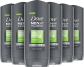 Dove Men+Care Extra Fresh Douchegel - 6 x 400 ml - Voordeelverpakking