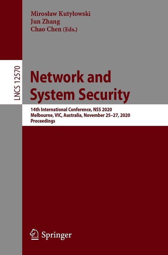 Springer Nature Proceedings Computer Science - Network and S ... - cover