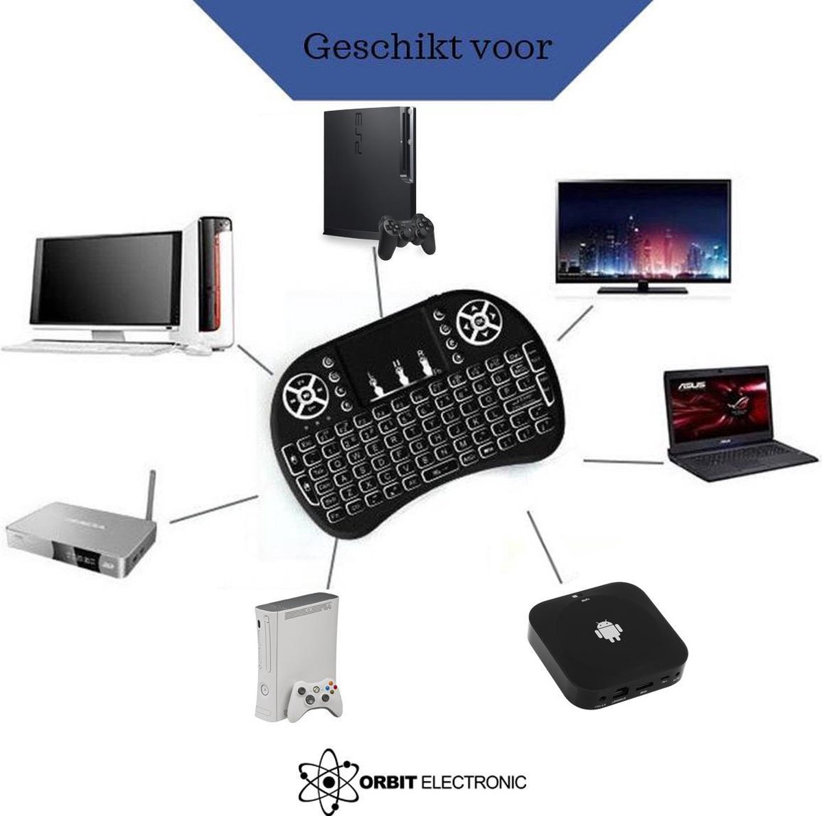 vhbw 1 x Battery Compatible with Mini Keyboard RT-MWK08 Smartphone