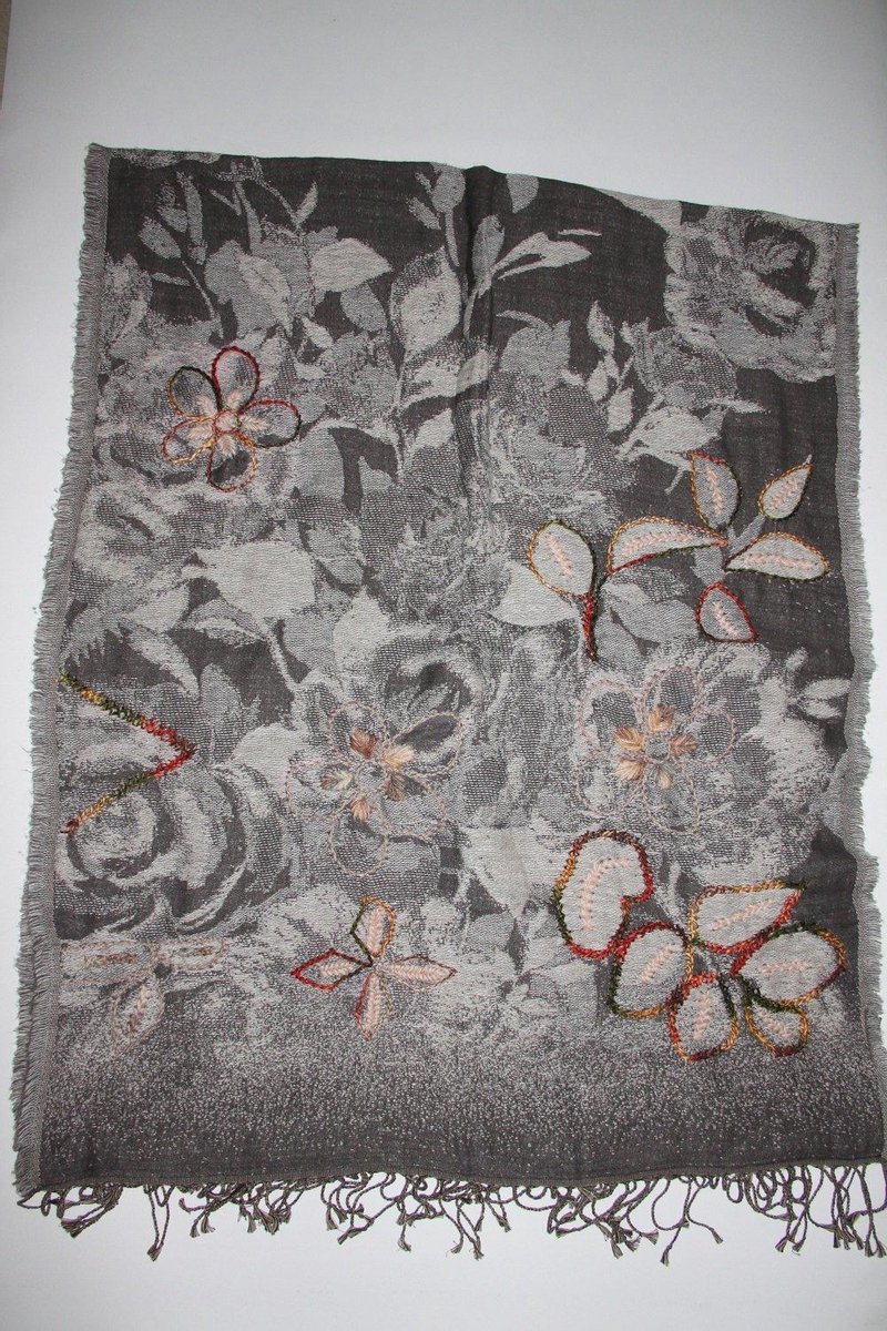 1001musthaves.com Wollen winter dames sjaal in antraciet grijs 70 x 180 cm