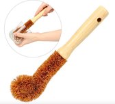 Schoonmaak borstel - brush - kokos palm - flessenreiniger - coconut brush - kokosvezel - afwasborstel - afwas