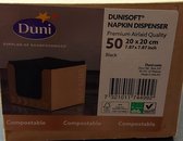 Dumi Dunisoft Napkin Dispenser Premium Airlaid Quality Black