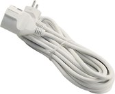 Verlengsnoer - Aigi Zunton - 3680W - 1 Stopcontact - 8 Meter - Wit | Nederland - BES LED