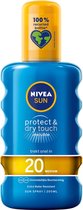 NIVEA SUN Zonnebrand - Protect & Dry Touch Transparante Zonnespray - SPF 20 - 200 ml