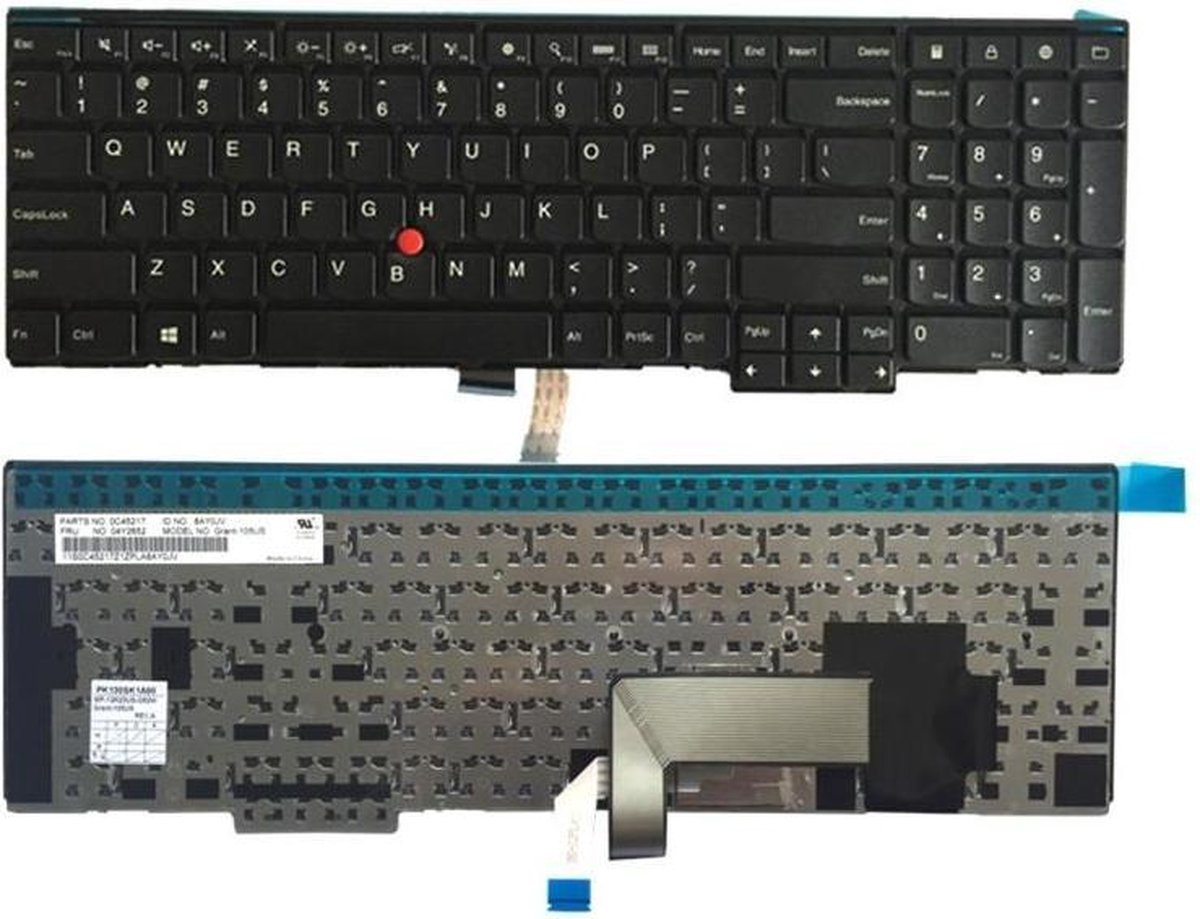 Evacuatie Verzwakken functie US Versie Toetsenbord voor Lenovo Thinkpad E540 E545 E531 T540 T540P W540  W541 W550s | bol.com