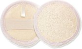 Herbruikbare loofah pads - scrub - mini - reusable scrubpad - 3 stuks - 8 cm - face - gezicht - borstel - brush - natuurlijk - sponsje
