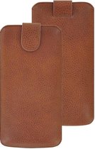 Nokia 5.3 Hoesje - Insteek Cover Echt leer Camel Bruin