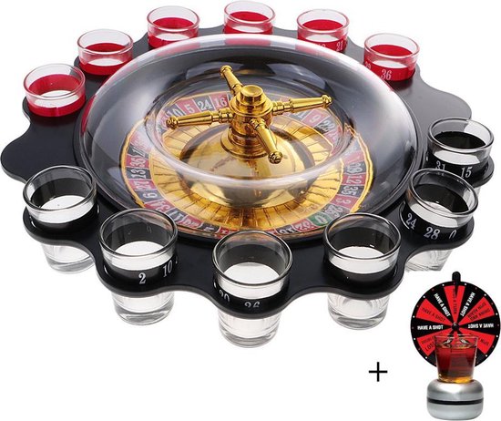Afbeelding van het spel Drinking Roulette - en Wheel of shots - Drankspel voor volwassenen - Roulette Drankspel - Drankspel -Drinking Game - Drankspellen