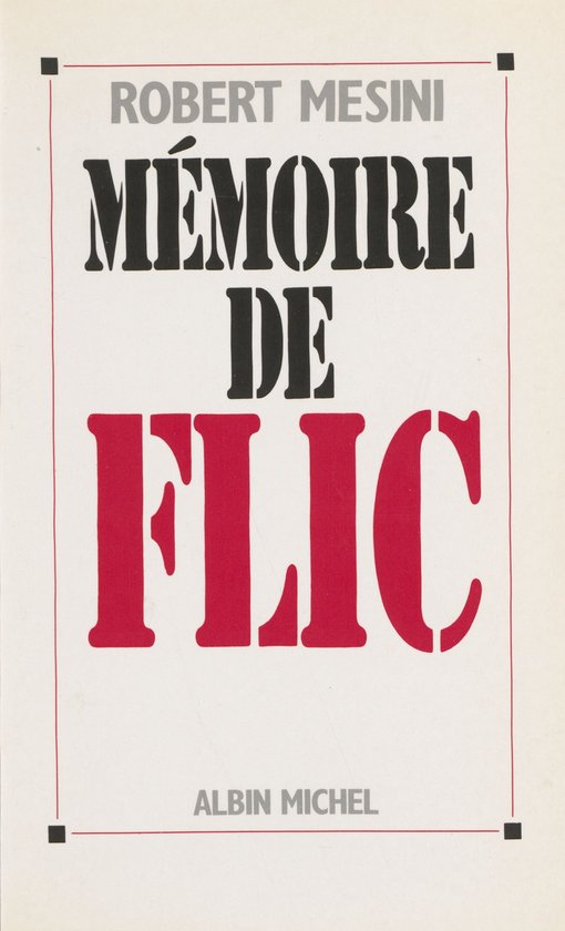 Mémoire de flic - cover