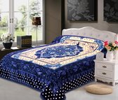 Deken/super zacht en comfortabel/200x240/2 persoons/decoratie-woondeken of sprei/blauw