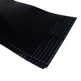 Kilgoot aluminium 2 meter zwart, breedte 500 mm