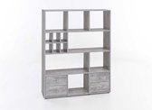 Wilmes - Vakkenkast / Roomdivider - Grijs - 104x29x142 cm