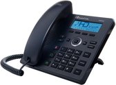 AudioCodes 420HD, IP Phone, Zwart, Handset met snoer, Bureau/muur, 2 regels, Knoppen