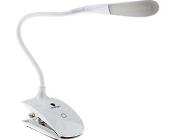 foto van Daylight Smart Clip-on lamp - Leeslamp met LED - Bedlamp met klem - Flexibele arm - Wit *