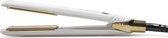 Bol.com Ogé exclusive Hair Straightener One Touch Stripes wit/goud- stijltang aanbieding
