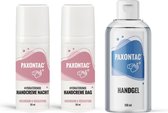 Paxontac Handgel + Handcrèmes dag en nacht: met natuurlijke ingrediënten en 30% meer hydratatie door toegevoegde AQUAXYL™ formule