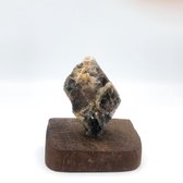 Maansteen op voet van hout - 7cm hoog