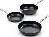 Bol.com ISENVI Murray combideal 3 delig - Koekenpannen en wok - RVS aanbieding