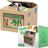 MikaMax Panda Spaarpot – Money box – Sparen – Elektrische Spaarpot - Draadloos - 10 x 11,5 x 12 cm