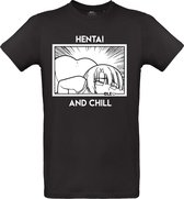 Hentai and Chill T-shirt | Idle Clothing | Anime Manga Japan Otaku Gaming Cartoon Merchandise Cadeau