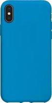 Apple iPhone Xs Hoesje - SBS - Vanity Serie - TPU Backcover - Blauw - Hoesje Geschikt Voor Apple iPhone Xs