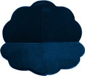 Speelmat - Bloem - Indigo, 160cm - Speelmat baby - Speelmat foam - Luxe speelmat