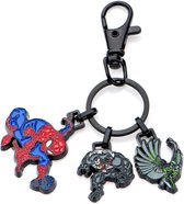 Spider-man Enamel Keychain Venom Vulture Sleutelhanger