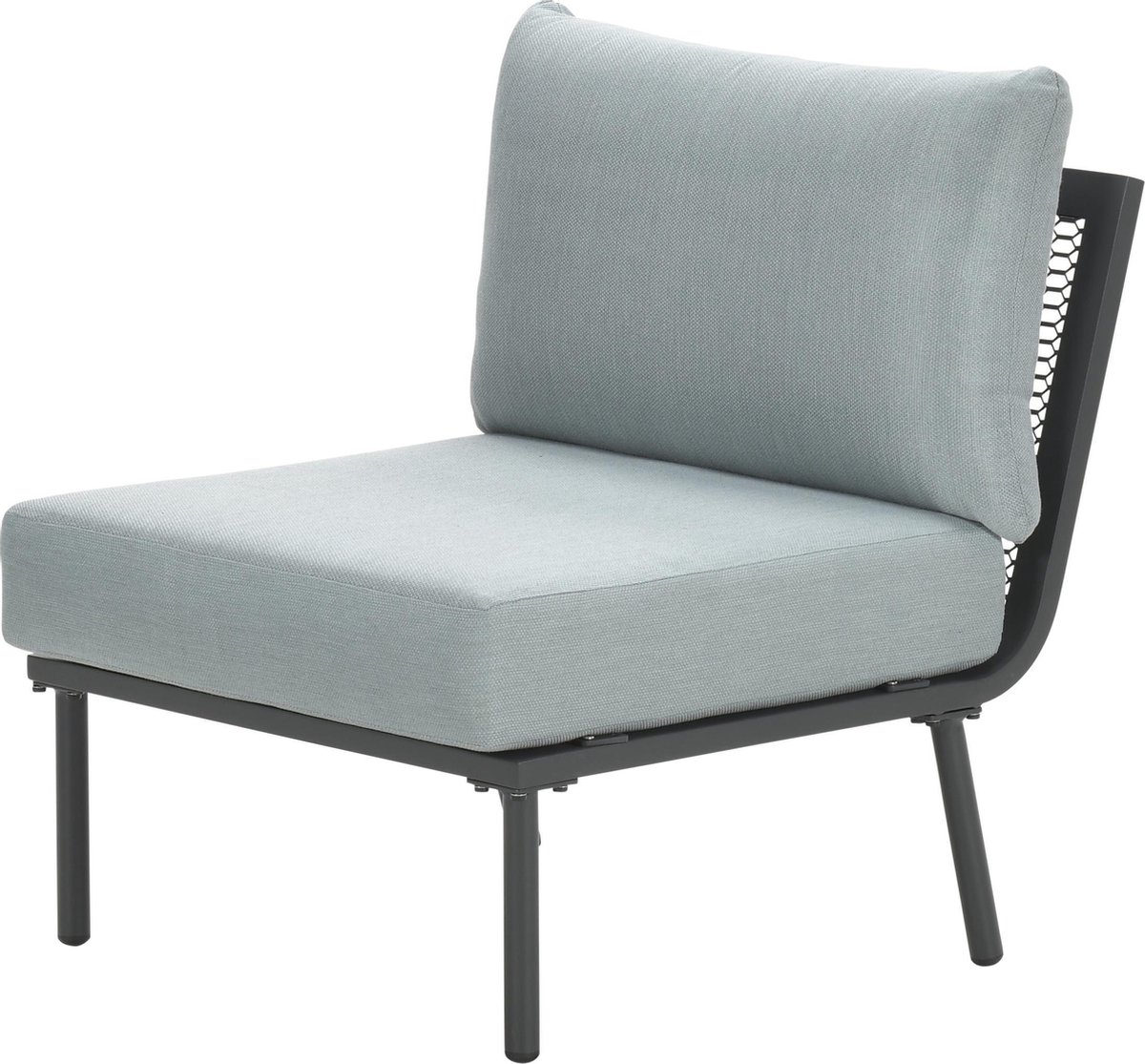 Larissa midden element - carbon black - mint grey