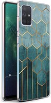 iMoshion Design voor de Samsung Galaxy A71 hoesje - Patroon - Groen