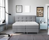 Complete Luxe Boxspring - Lugano - Dreamhouse - 140x200 - Grijs - Twijfelaar - Bed