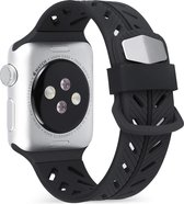 Band geschikt voor Apple Watch - Special Edition band - zwart - Maat: 38mm & 40mm