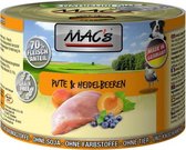 MAC's Hondenvoer Natvoer Blik - 70% Kalkoen & Bosbessen - 6 x 200g